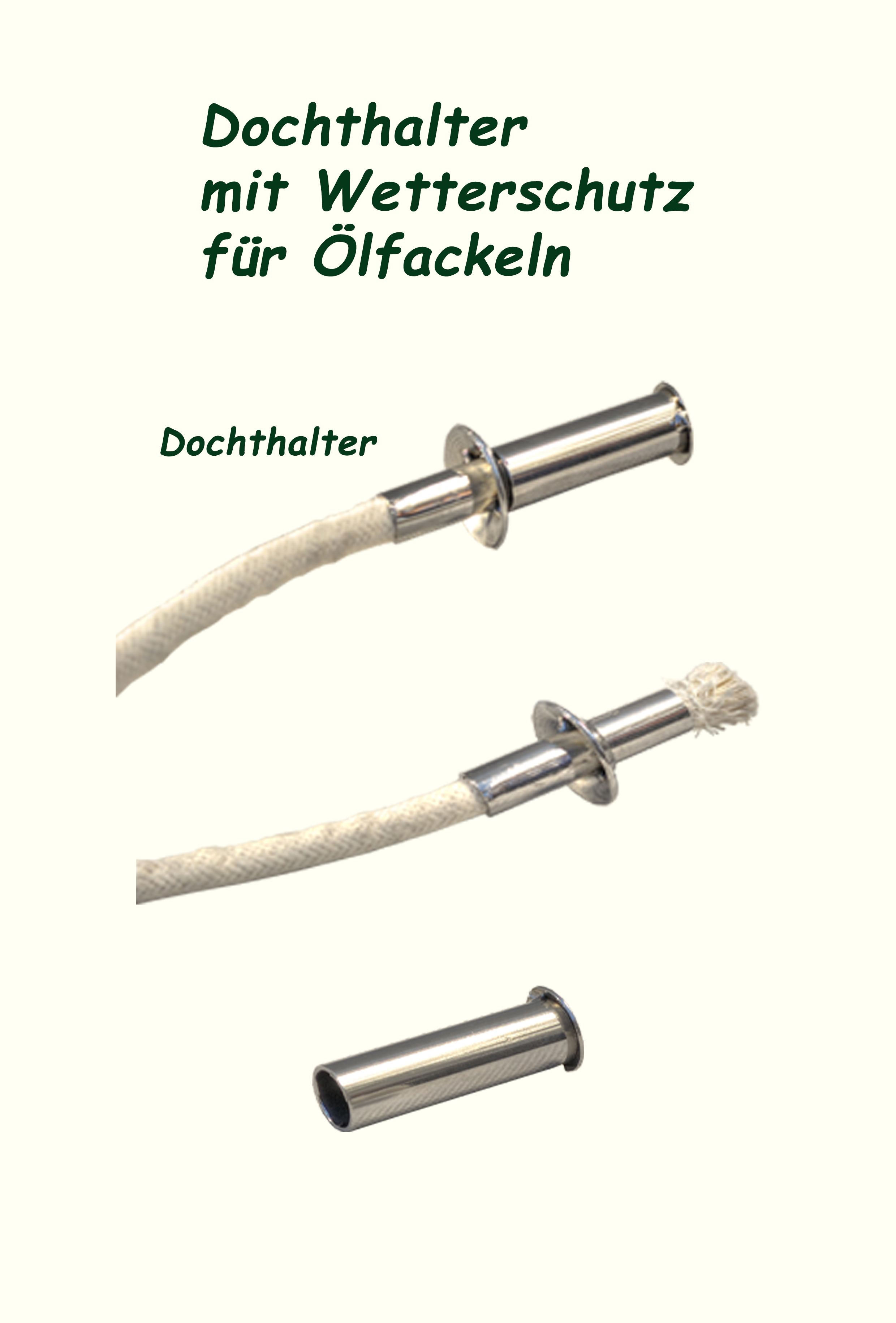 Gartenfackel Lampenölfackel Edelstahl rostfrei wetterfest Deko für den Garten, Balkon und Tereasse Edelstahlfackel